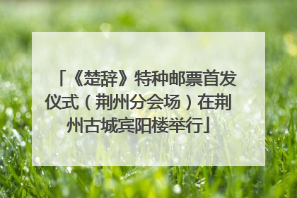《楚辞》特种邮票首发仪式（荆州分会场）在荆州古城宾阳楼举行
