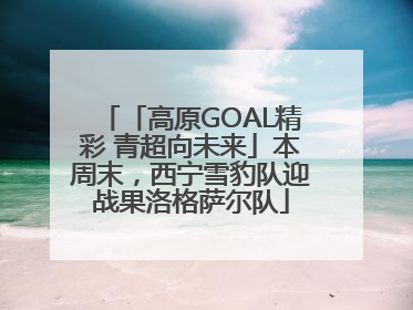 「高原GOAL精彩 青超向未来」本周末，西宁雪豹队迎战果洛格萨尔队