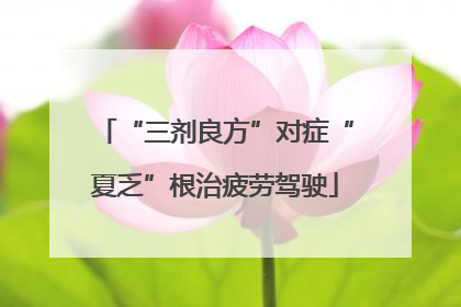 “三剂良方”对症“夏乏”根治疲劳驾驶
