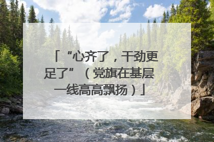 “心齐了，干劲更足了”（党旗在基层一线高高飘扬）