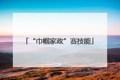 “巾帼家政”赛技能