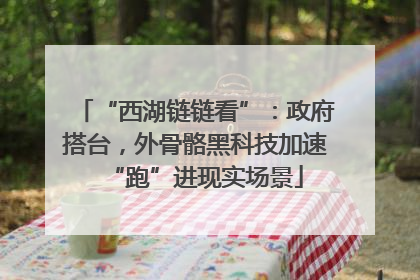 “西湖链链看”：政府搭台，外骨骼黑科技加速“跑”进现实场景