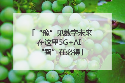“豫”见数字未来 在这里5G+AI“智”在必得