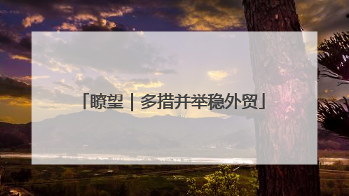 瞭望｜多措并举稳外贸