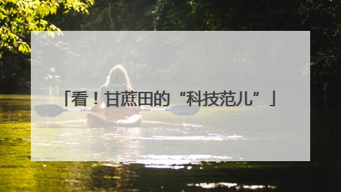 看！甘蔗田的“科技范儿”