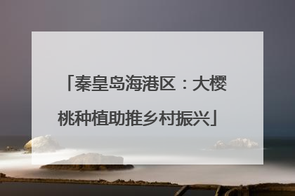 秦皇岛海港区：大樱桃种植助推乡村振兴