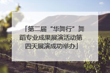 第二届“华舞行”舞蹈专业成果展演活动第四天展演成功举办