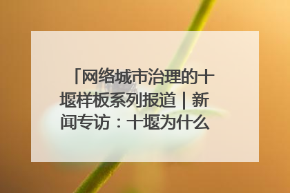 网络城市治理的十堰样板系列报道｜新闻专访：十堰为什么成为“黑马型”城市治理网络维度典型