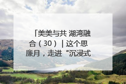 美美与共 湖湾融合（30）｜这个思廉月，走进“沉浸式”清风课堂
