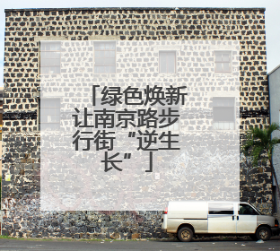 绿色焕新让南京路步行街“逆生长”