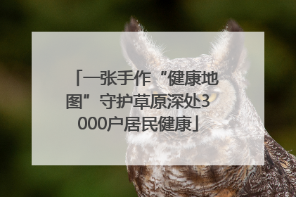 一张手作“健康地图”守护草原深处3000户居民健康