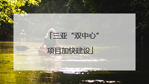 三亚“双中心”项目加快建设