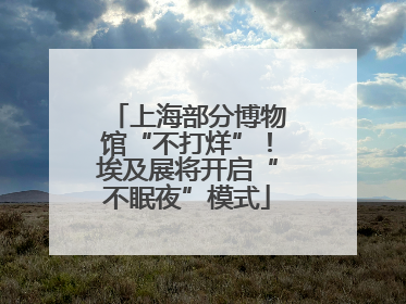 上海部分博物馆“不打烊”！埃及展将开启“不眠夜”模式