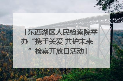 东西湖区人民检察院举办“携手关爱 共护未来”检察开放日活动