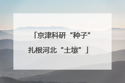 京津科研“种子”扎根河北“土壤”