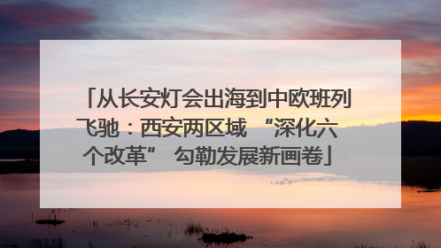 从长安灯会出海到中欧班列飞驰：西安两区域 “深化六个改革” 勾勒发展新画卷