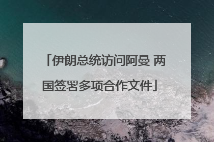 伊朗总统访问阿曼 两国签署多项合作文件