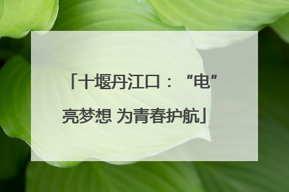 十堰丹江口：“电”亮梦想 为青春护航