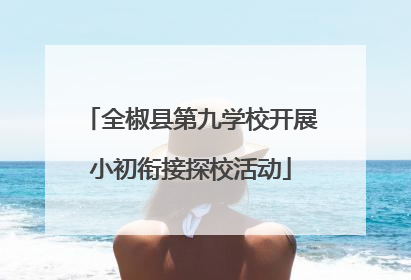 全椒县第九学校开展小初衔接探校活动
