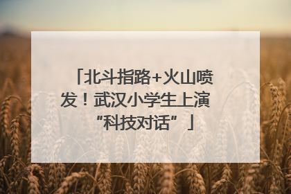 北斗指路+火山喷发！武汉小学生上演“科技对话”