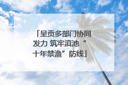 呈贡多部门协同发力 筑牢滇池“十年禁渔”防线