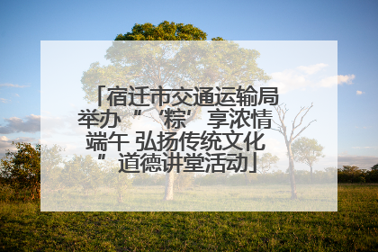 宿迁市交通运输局举办“‘粽’享浓情端午 弘扬传统文化”道德讲堂活动