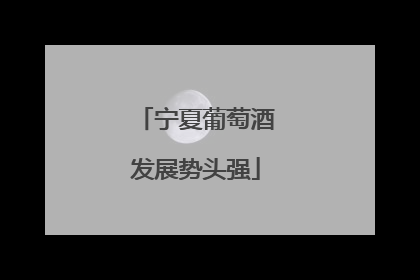 宁夏葡萄酒发展势头强