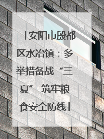 安阳市殷都区水冶镇：多举措备战“三夏” 筑牢粮食安全防线