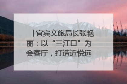 宜宾文旅局长张艳丽：以“三江口”为会客厅，打造近悦远来的国际旅游城市｜文旅局长说