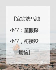 宜宾洗马池小学：童眼探小学，衔接没烦恼