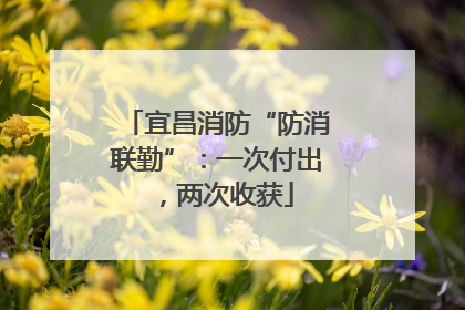 宜昌消防“防消联勤”：一次付出，两次收获