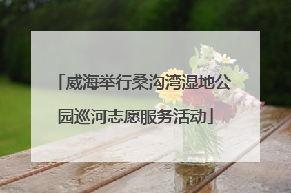 威海举行桑沟湾湿地公园巡河志愿服务活动