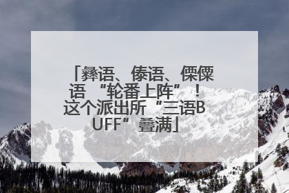 彝语、傣语、傈僳语 “轮番上阵”！这个派出所“三语BUFF”叠满
