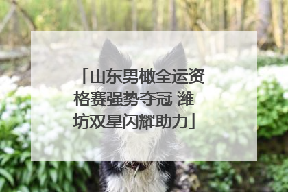 山东男橄全运资格赛强势夺冠 潍坊双星闪耀助力