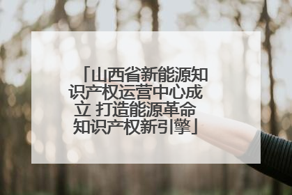 山西省新能源知识产权运营中心成立 打造能源革命知识产权新引擎