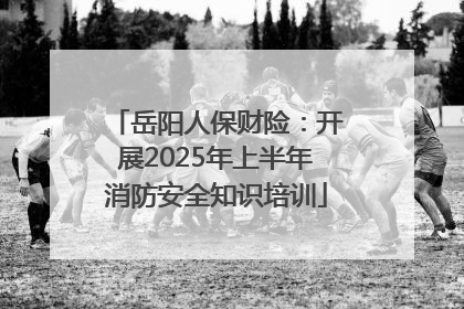岳阳人保财险：开展2025年上半年消防安全知识培训