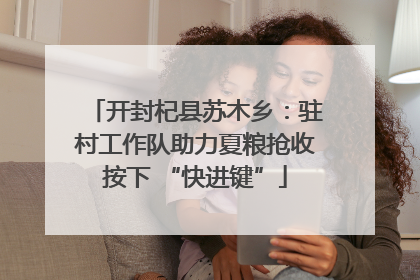 开封杞县苏木乡：驻村工作队助力夏粮抢收按下 “快进键”