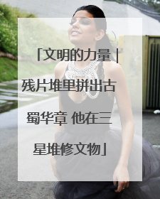 文明的力量｜残片堆里拼出古蜀华章 他在三星堆修文物