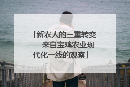 新农人的三重转变——来自宝鸡农业现代化一线的观察