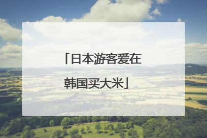 日本游客爱在韩国买大米