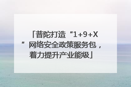 普陀打造“1+9+X”网络安全政策服务包，着力提升产业能级
