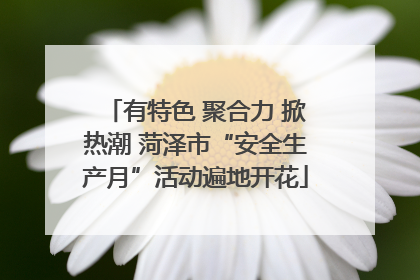 有特色 聚合力 掀热潮 菏泽市“安全生产月”活动遍地开花