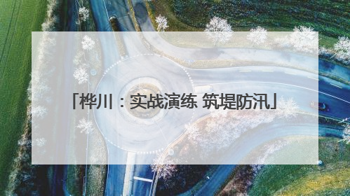 桦川：实战演练 筑堤防汛