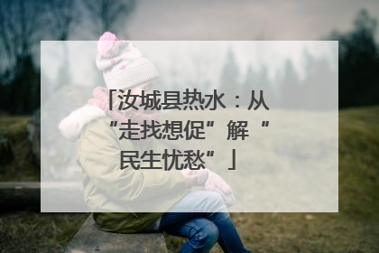 汝城县热水：从“走找想促”解“民生忧愁”
