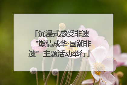 沉浸式感受非遗 “燃情成华·国潮非遗”主题活动举行