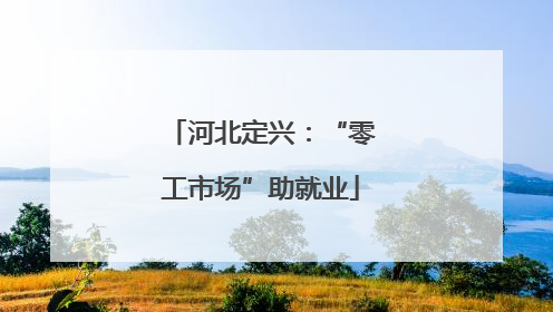 河北定兴：“零工市场”助就业