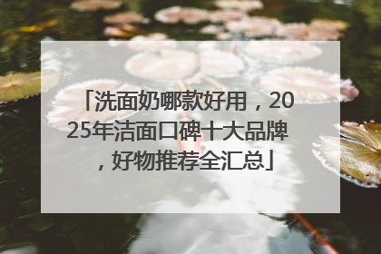 洗面奶哪款好用，2025年洁面口碑十大品牌，好物推荐全汇总