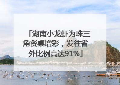 湖南小龙虾为珠三角餐桌增彩，发往省外比例高达91%