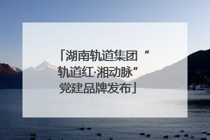 湖南轨道集团“轨道红·湘动脉”党建品牌发布