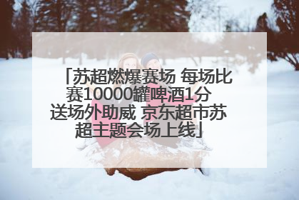 苏超燃爆赛场 每场比赛10000罐啤酒1分送场外助威 京东超市苏超主题会场上线